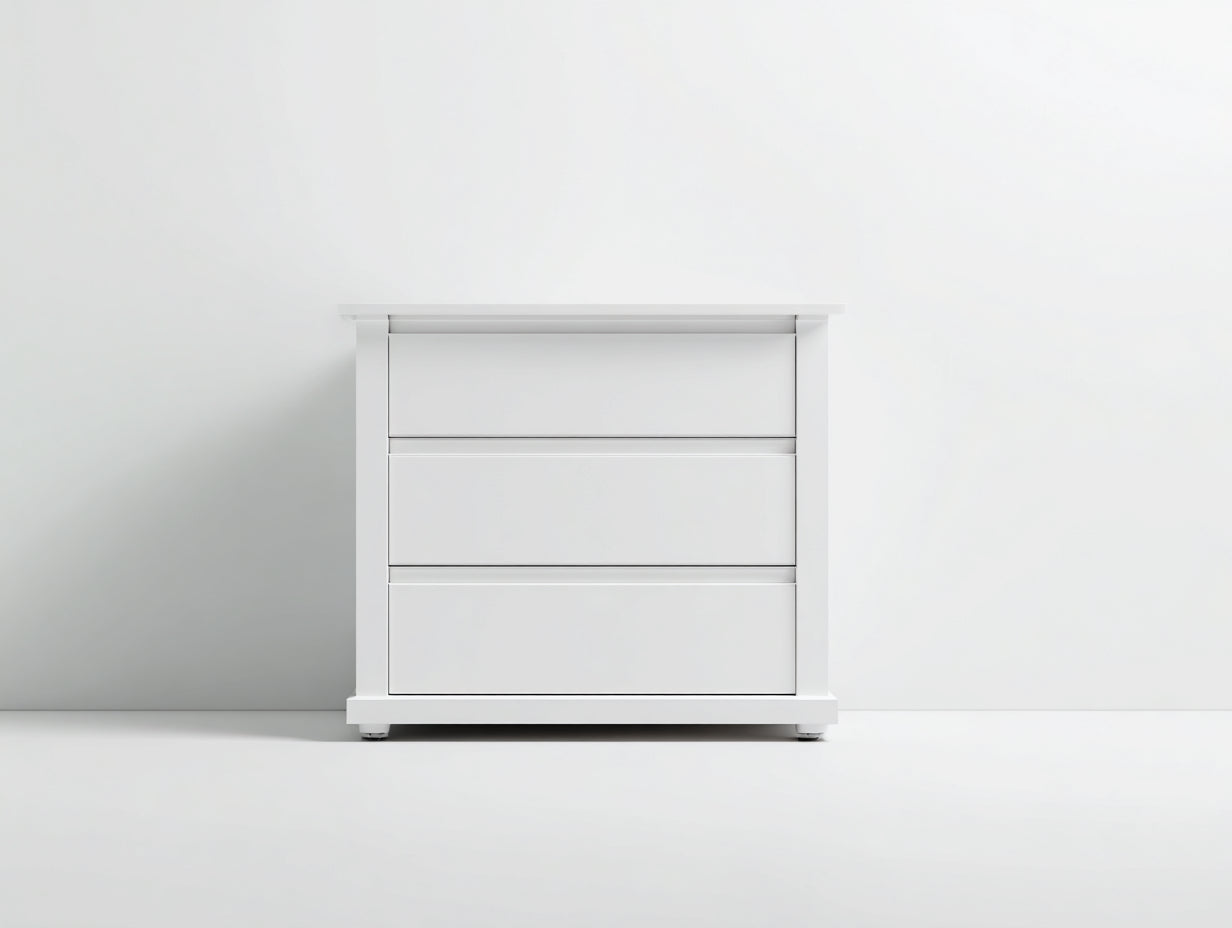 Cassettiera - legno ingegnerizzato - 60x35x65 cm - bianco - moderno