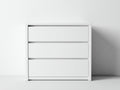 Cassettiera - legno ingegnerizzato - 92x38x82 cm - bianco - moderno