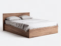 Letto matrimoniale - Legno lavorato - 206x164x86 cm - Noce - moderno essenziale