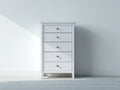 Cassettiera - legno ingegnerizzato - metallo - 60x38x112 cm - bianco-antracite - classico