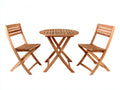 Set salotto da terrazza - legno di teak - 70x70x74 cm - marrone miele - stile pieghevole