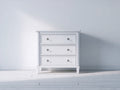 Cassettiera - legno ingegnerizzato - metallo - 82x39x76 cm - bianco-argento - tradizionale