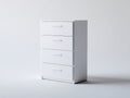 Cassettiera - legno ingegnerizzato - 65x40x96 cm - bianco - moderno