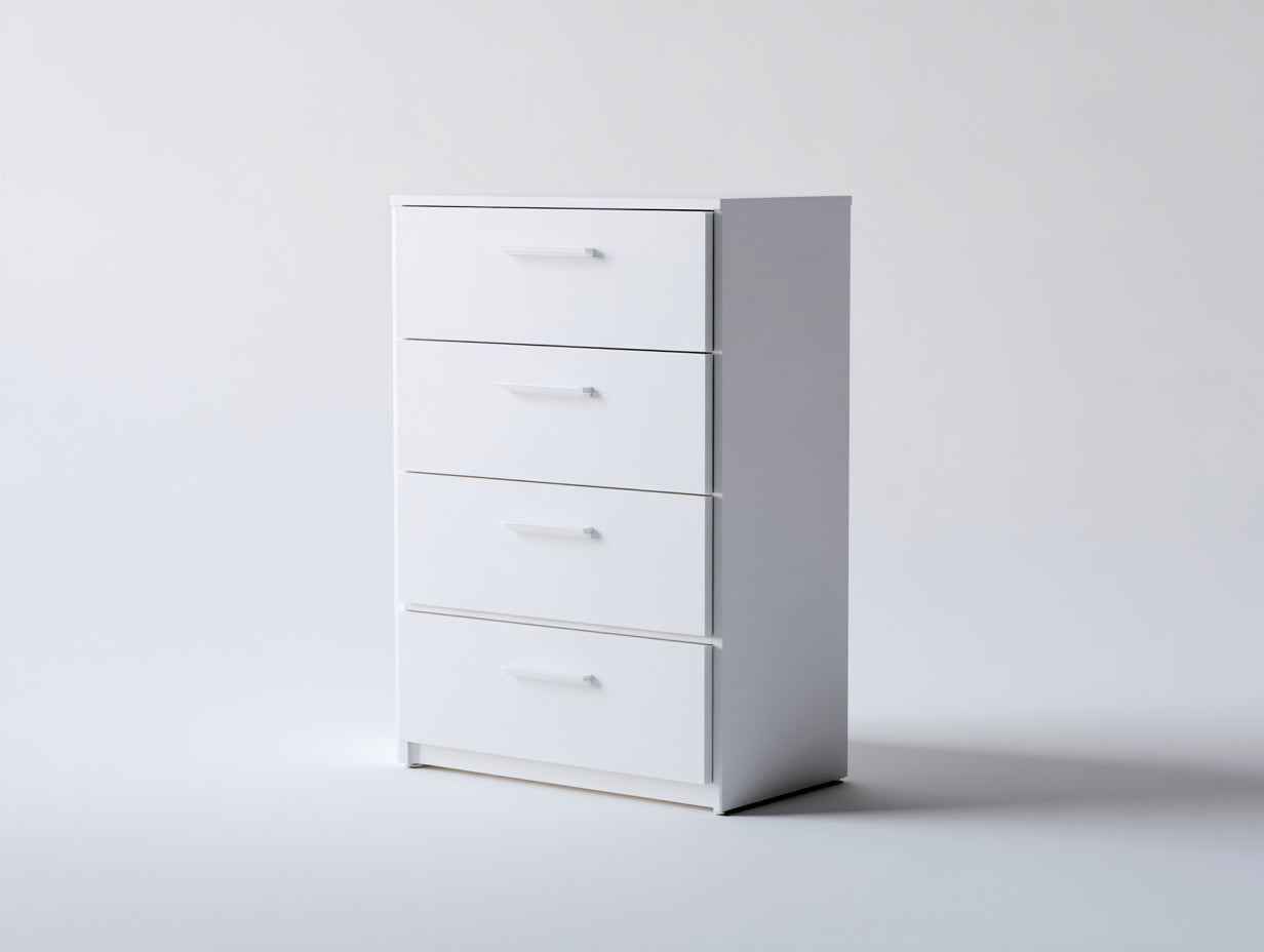 Cassettiera - legno ingegnerizzato - 65x40x96 cm - bianco - moderno