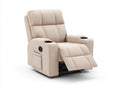 Poltrona reclinabile-Tessuto-Metallo-86x95x107 cm-Beige-Moderno funzionale